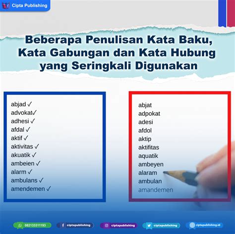 Beberapa Penulisan Kata Baku, Kata Gabungan dan Kata Hubung yang ...