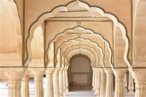 Amer Rajput Fort Architecture, Amber, Jaipur, Rajasthan Stock Photo - Image of india, view ...