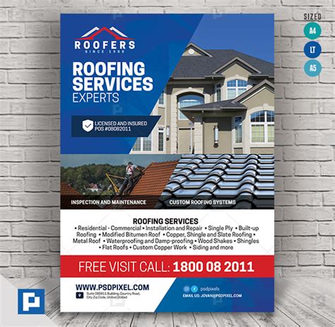 Roofing Flyers Templates