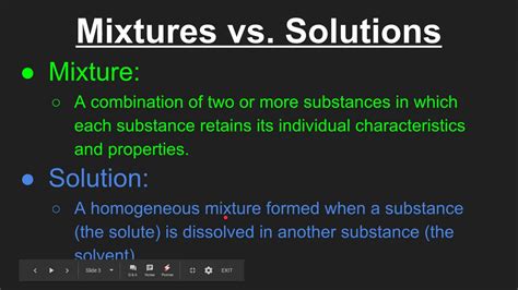 Difference Between Mixture And Solution