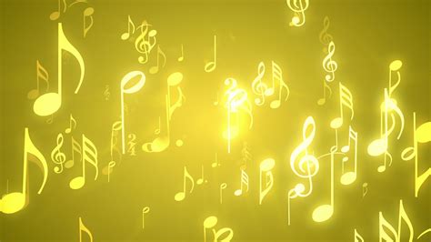 Musical Notes Gold | downloops – Creative Motion Backgrounds