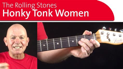 Honky Tonk Woman Guitar Lesson - Intro Part 1 - YouTube