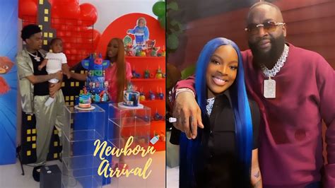 Rick Ross Daughter Toie Host Son Kofi's 1st B-Day Party! 🎂