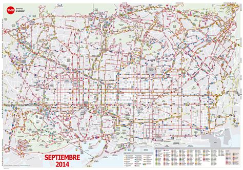 Mapa Bus Barcelona | Mapa De Rios