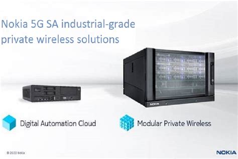 Nokia announces first commercial 5G standalone (SA) private wireless networking solutions for ...