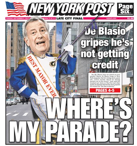 Best New York Post covers featuring NYC Mayor Bill de Blasio