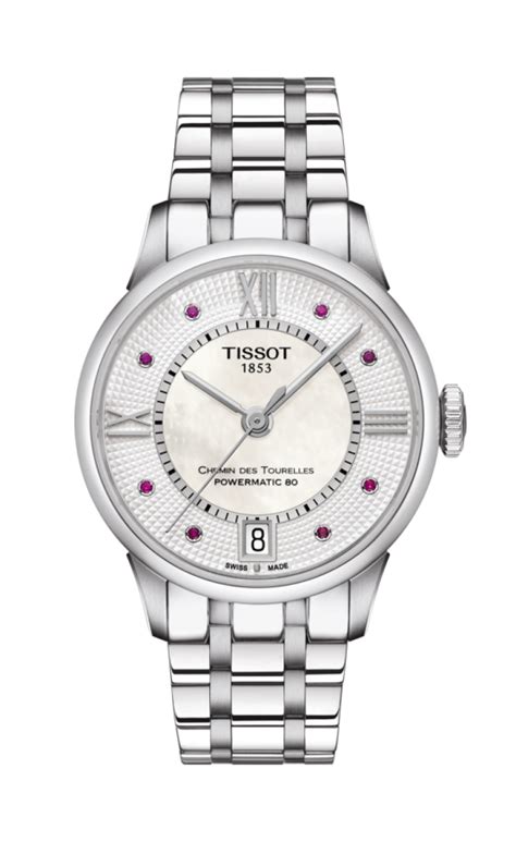 TISSOT CHEMIN DES TOURELLES POWERMATIC 80 LADY | Ladies bracelet watch ...