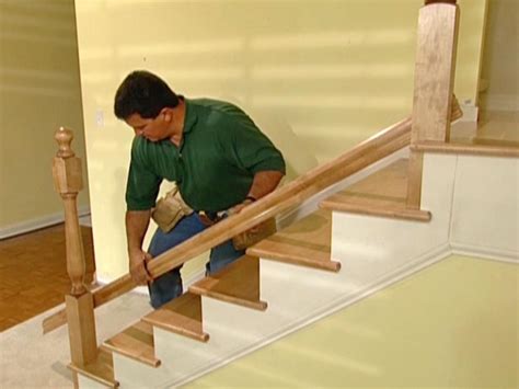 How to Install New Stair Treads and Railings | how-tos | DIY