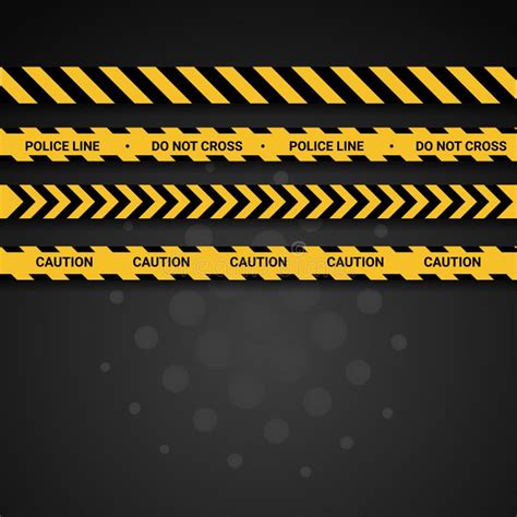 Police Line Vector Design for Banner Print and Greeting Background Stock Vector - Illustration ...