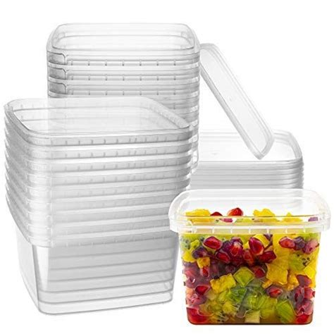 Buy 16-oz. Square Clear Deli Containers with Lids | Stackable, Tamper ...