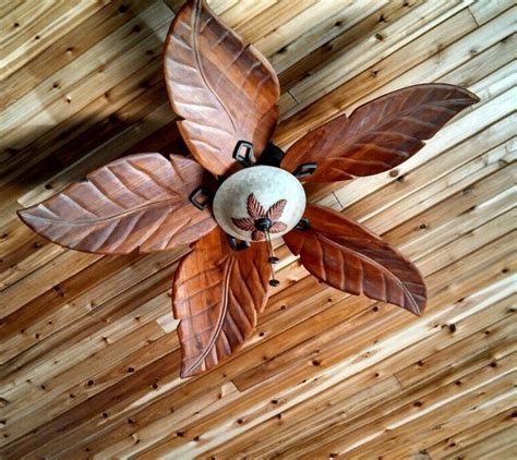 15 Photos Outdoor Ceiling Fans with Leaf Blades