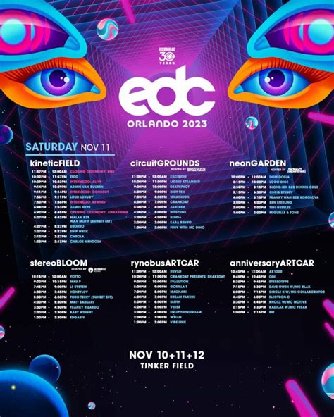 EDC Orlando 2023 Set Times, Festival Map, and Essential Info | EDM Identity