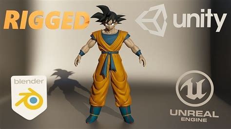 3D model Goku RIGGED Dragon Ball Z Character VR / AR / low-poly | CGTrader