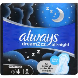 Always Maxi Thick Extra Long Night Sanitary Pads 8 Pack | Sanitary Pads & Panty Liners ...