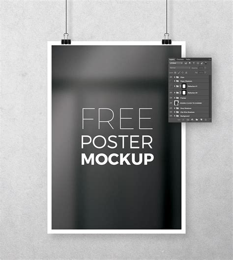 Poster Mockup - Free PSD - Dealjumbo.com — Discounted design bundles with extended license!