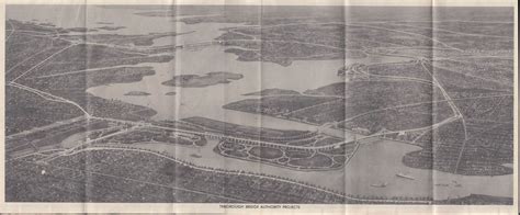 Triborough Bridge Authority Traffic Crossings Bridges & Map 1939 NY World's Fair