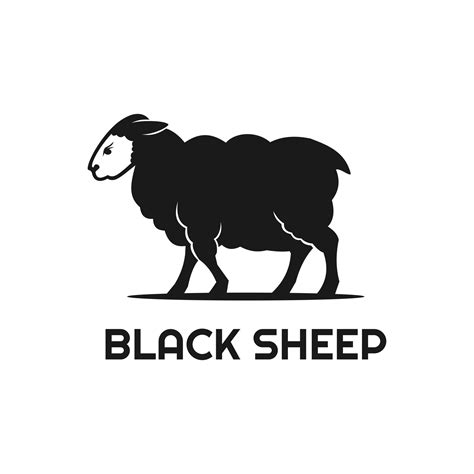 classic vintage black sheep logo design 4967310 Vector Art at Vecteezy