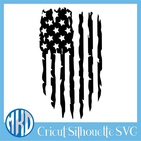 Instant Download American Flags SVG and Silhouette Studio cutting file ...