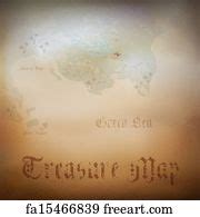 Free art print of Blank pirate treasure map | FreeArt | fa9559383