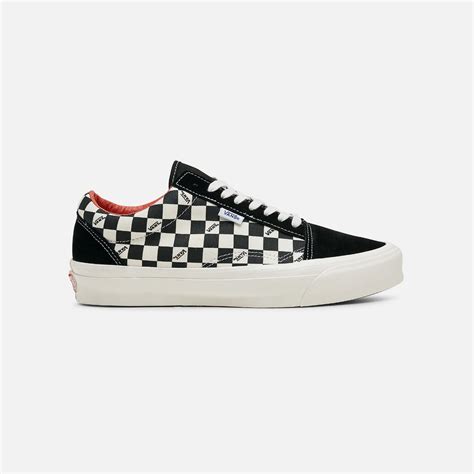 Vans Vault Old Skool NS OG LX Suede Canvas, Checkerboard Black ...