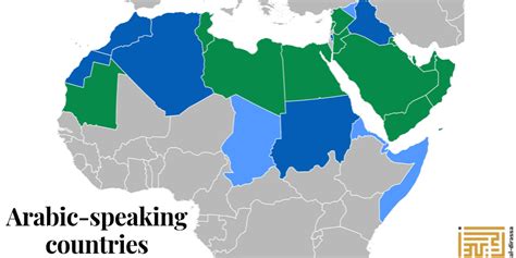 Arabic Speaking Countries Map