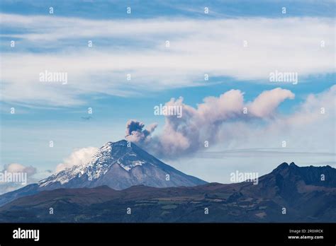 Cotopaxi Volcano eruption with ash cloud and explosion, Quito, Cotopaxi ...