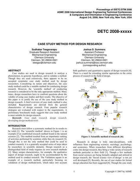 (PDF) CASE STUDY METHOD FOR DESIGN RESEARCH