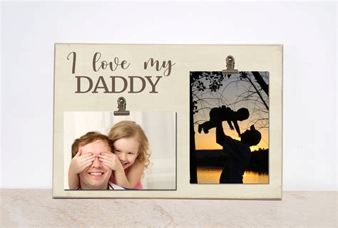 Personalized Dad Photo Frame Valentines Day Gift for Dad - Etsy