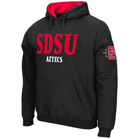 Stadium Athletic San Diego State Aztecs Black Double Arches Pullover Hoodie