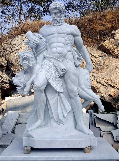 The Famous Hero Heracles Statue Life Size Marble Statues for Sale MOKK-75-You Fine Sculpture