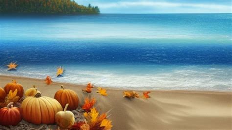 8 Fall Beach Picture Backgrounds for Zoom, Skype, Google Meet, Microsoft Teams, Webex, Virtual ...