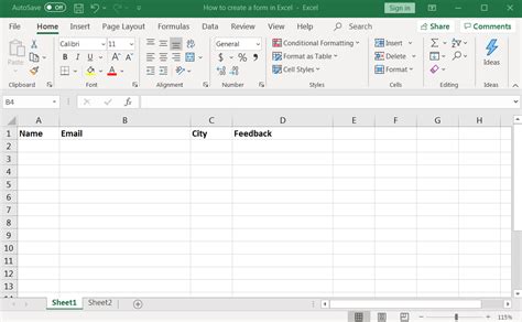 How to Create a Form in Excel (2024 Guide) | ClickUp