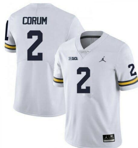 [Available] New Michigan Blake Corum Jersey #2 White