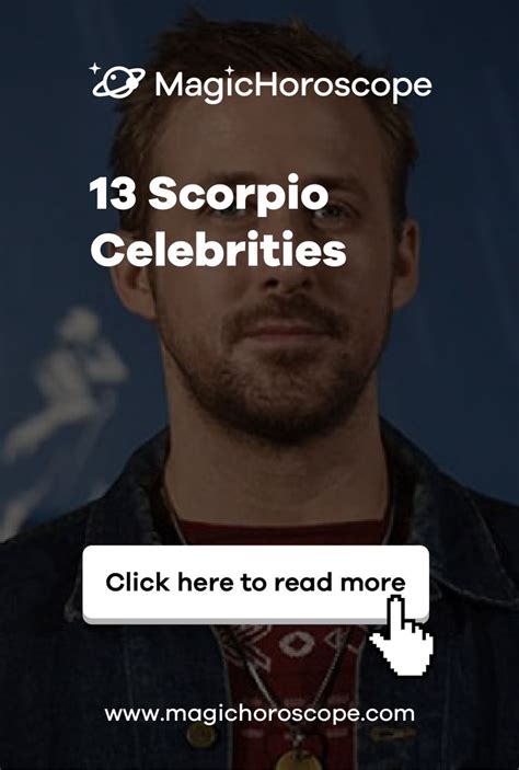 ⭐ 13 Scorpio Celebrities | All about scorpio, Scorpio, Scorpio men