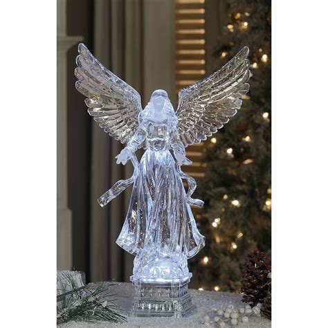 20" Clear Winged Angel LED Lighted Christmas Tabletop Decor - Walmart ...