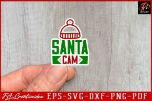 Santa Cam Svg Sticker Design Graphic by FA_Creativeidea · Creative Fabrica