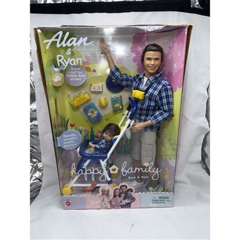 Barbie Mattel Happy Family Alan and Ryan Dolls Father Son Picnic 56710 ...