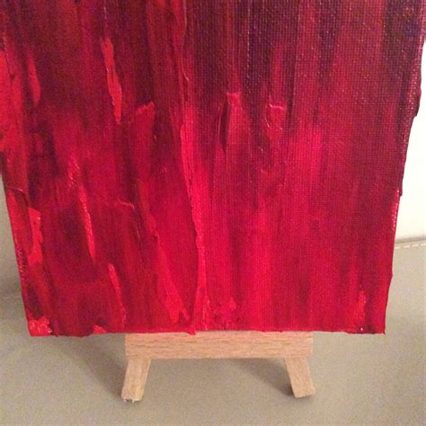 Red Fire abstract Original painting framed | Etsy