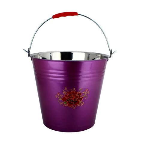 Metal Buckets With Handle Stainless Steel Water Bucket Stainless Steel Pail With Lid - Buy Metal ...