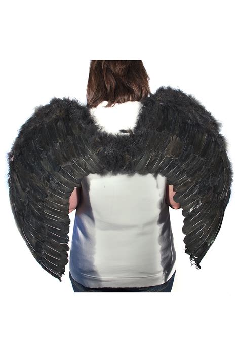 Black Feather Angel Wings