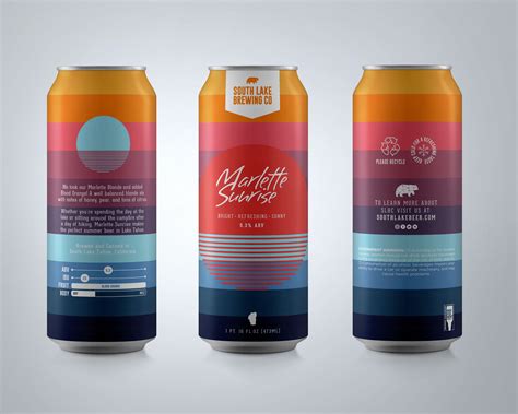 South Lake Brewing Company + Perspektiiv Design Co. Beer Can Label ...