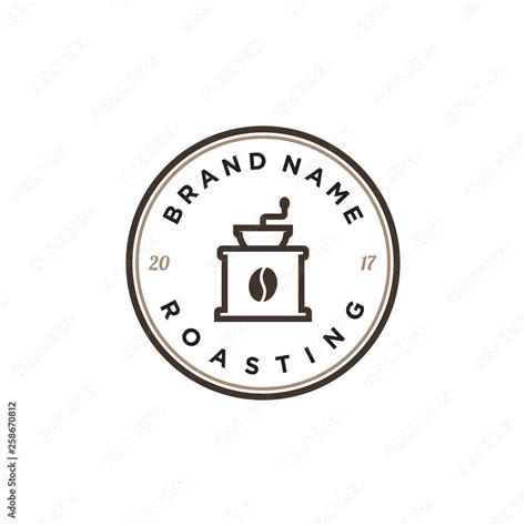 coffee roaster logo design Stock Vector | Adobe Stock