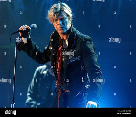 David Bowie The Reality Tour. Singer David Bowie performs live in concert as part of The Reality ...