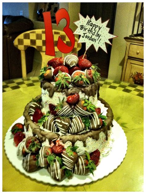 Chocolate covered strawberries birthday cake!! | Chocolate covered ...