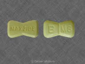 B M8 MAXZIDE Pill Images (Yellow / Figure eight-shape)