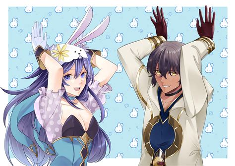 [Commissioned] Bunny Bunny Carrot Carrot - Spring Lucina & OC!Kiran by @lius__r : r/FireEmblemHeroes