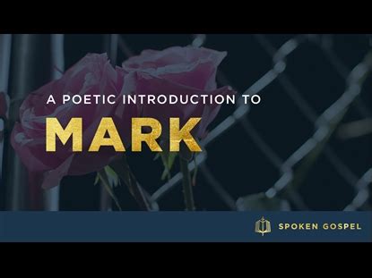 The Book Of Mark: An Introduction | Spoken Gospel | WorshipHouse Media