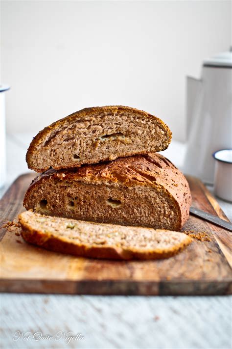 Walnut Bread Recipe Pane di Noce @ Not Quite Nigella