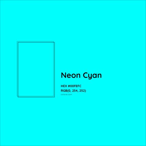 About Neon Cyan - Color codes, similar colors and paints - colorxs.com