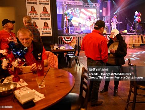 Supporters of Republican Congresswoman Lauren Boebert waits for... News ...